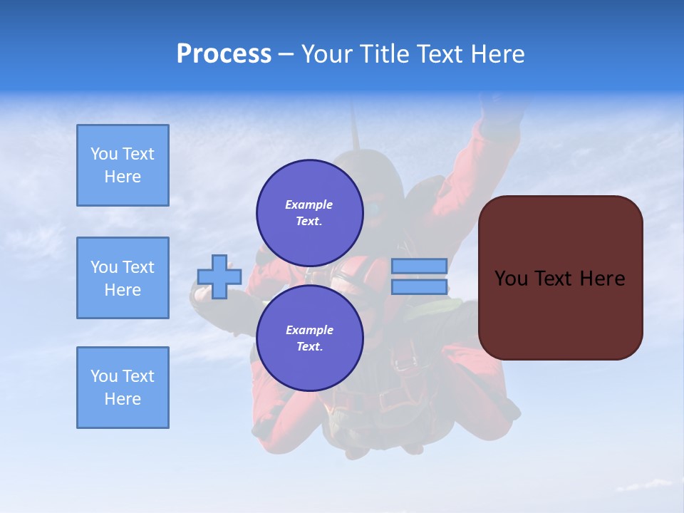 Jumpsuit Skydiving Courage PowerPoint Template