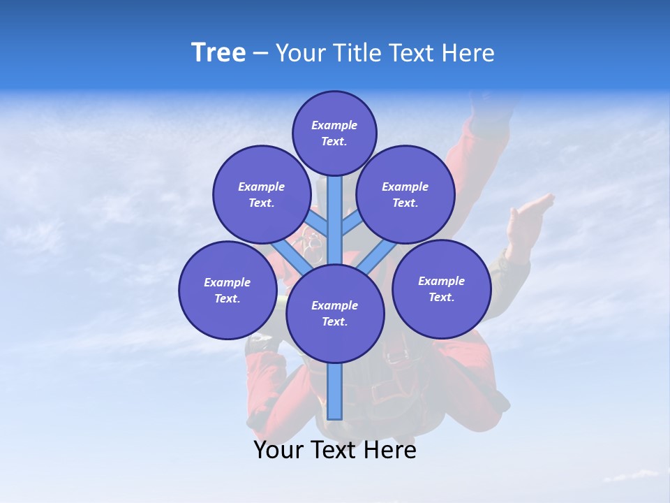 Jumpsuit Skydiving Courage PowerPoint Template