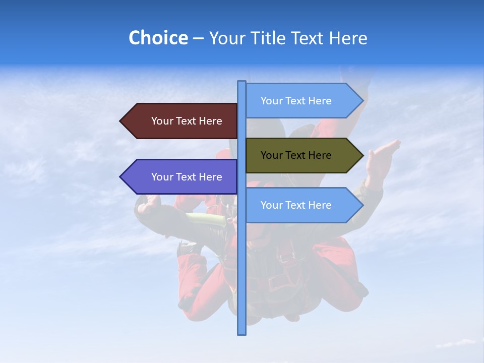 Jumpsuit Skydiving Courage PowerPoint Template