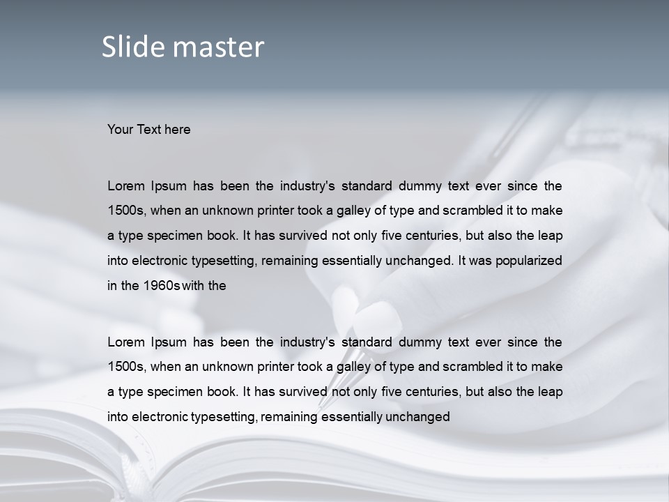 Management Bookkeeping Clerk PowerPoint Template