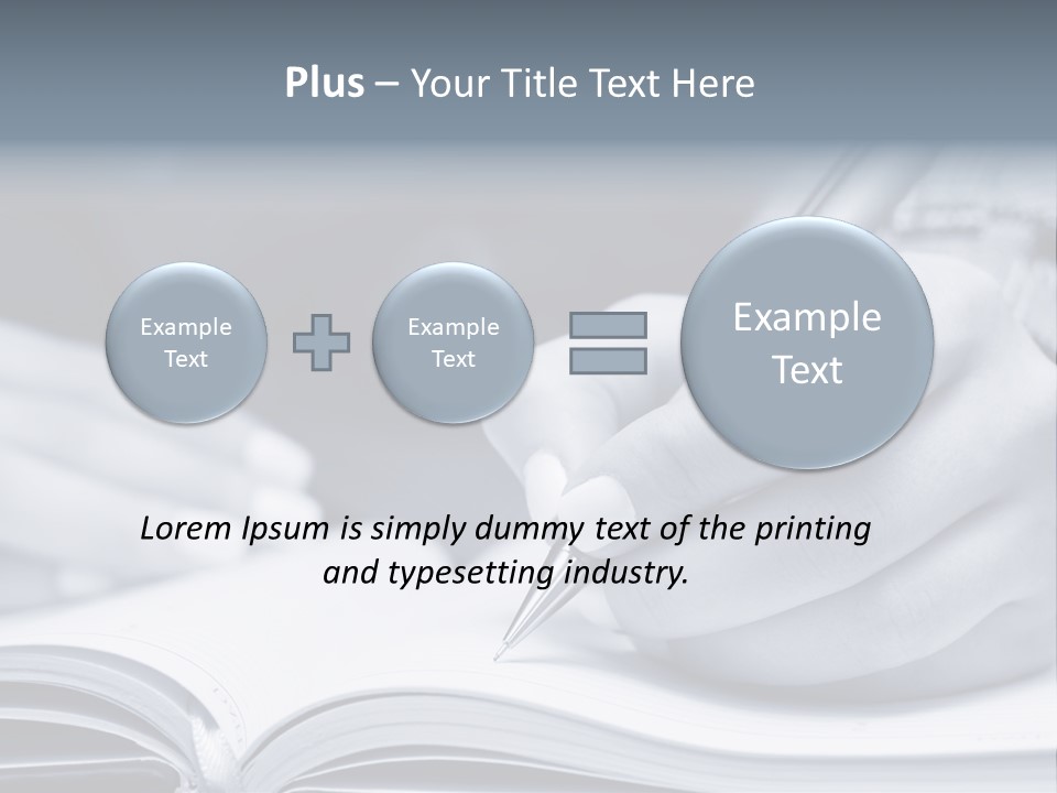 Management Bookkeeping Clerk PowerPoint Template