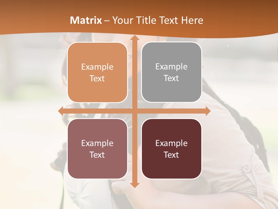 Student Smiles Lady PowerPoint Template