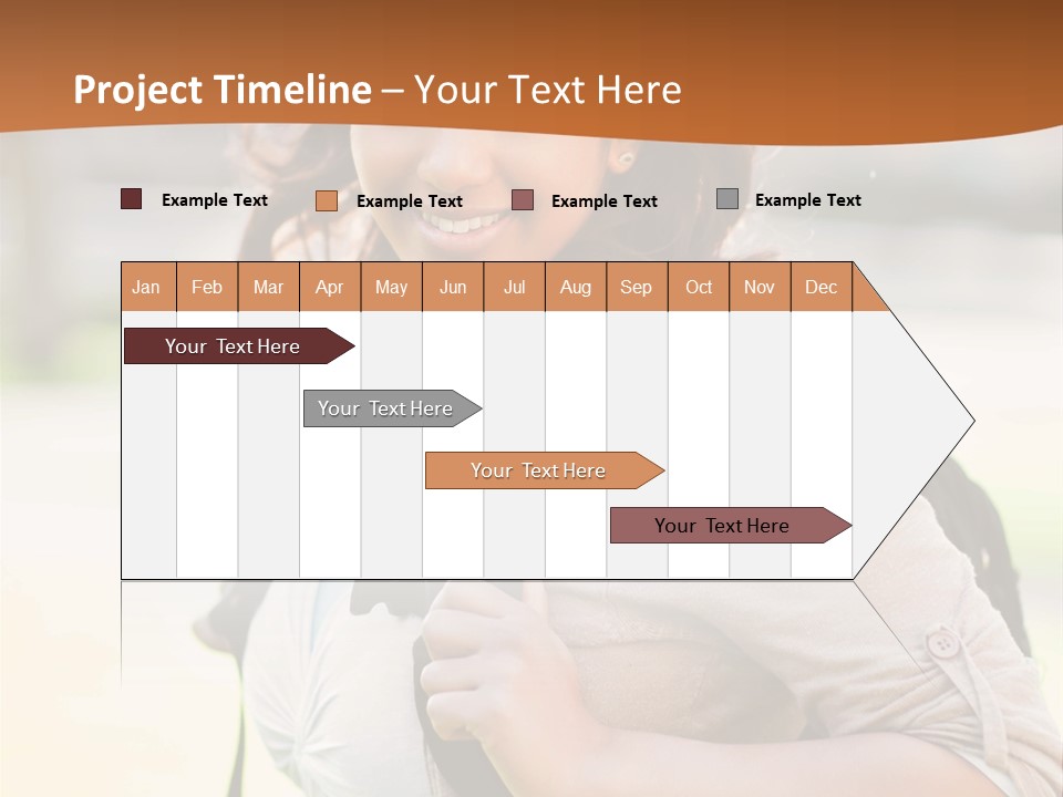 Student Smiles Lady PowerPoint Template