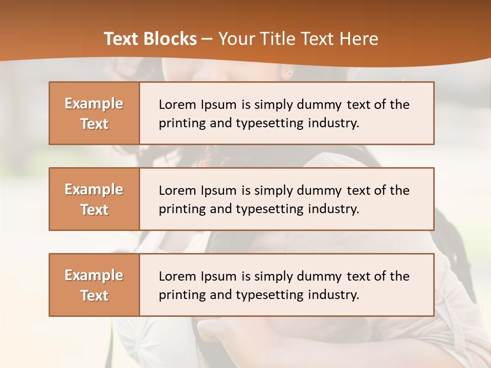 Student Smiles Lady PowerPoint Template