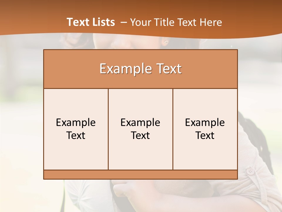 Student Smiles Lady PowerPoint Template