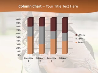 Student Smiles Lady PowerPoint Template