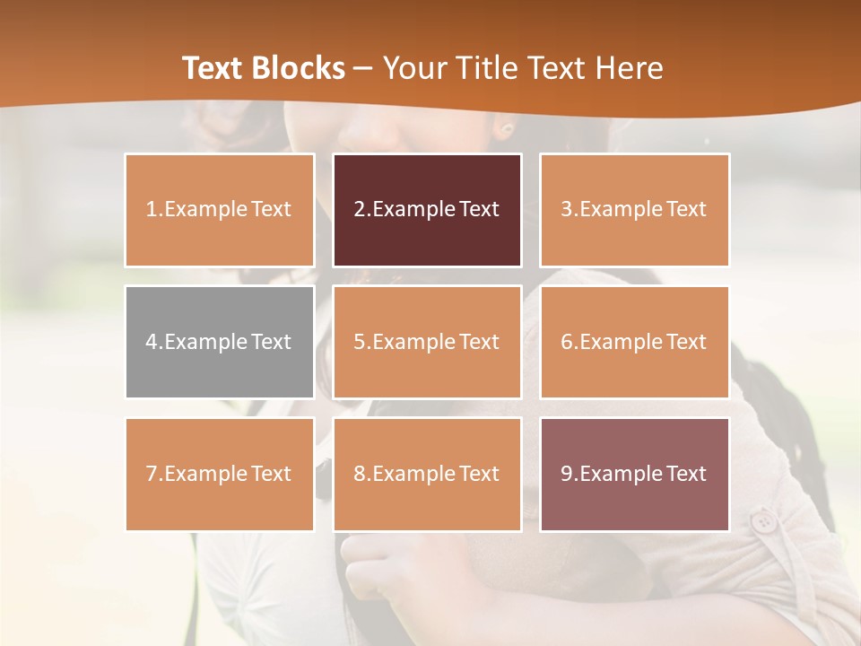 Student Smiles Lady PowerPoint Template