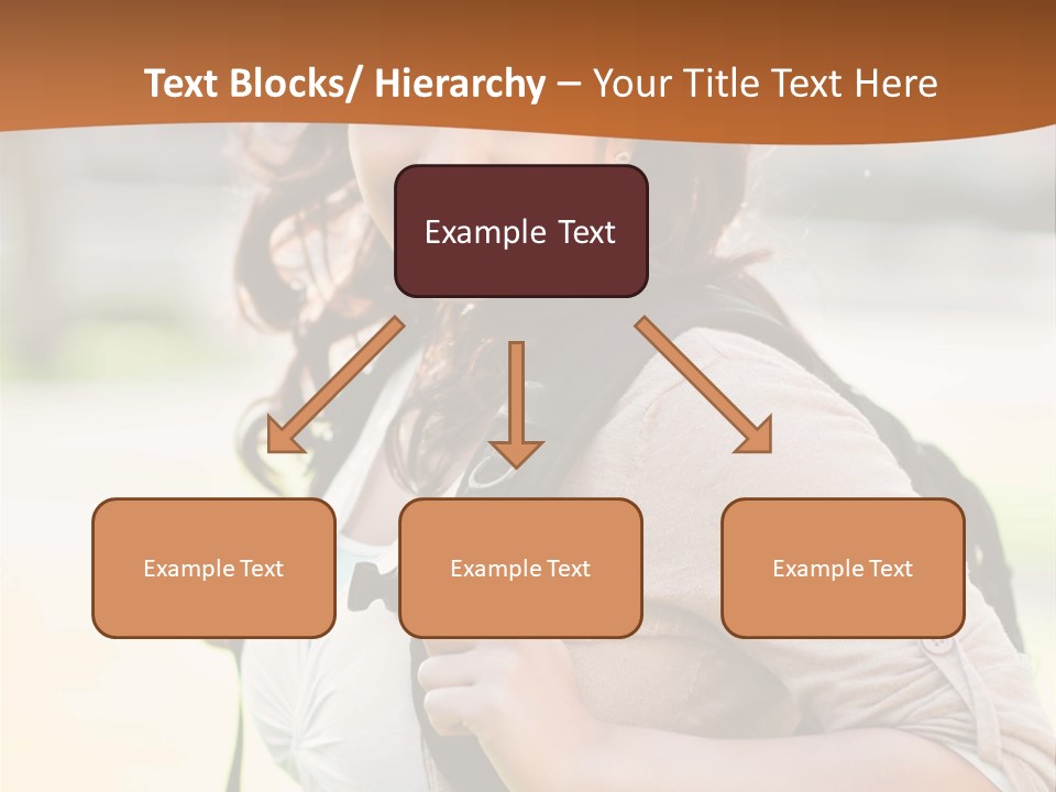 Student Smiles Lady PowerPoint Template