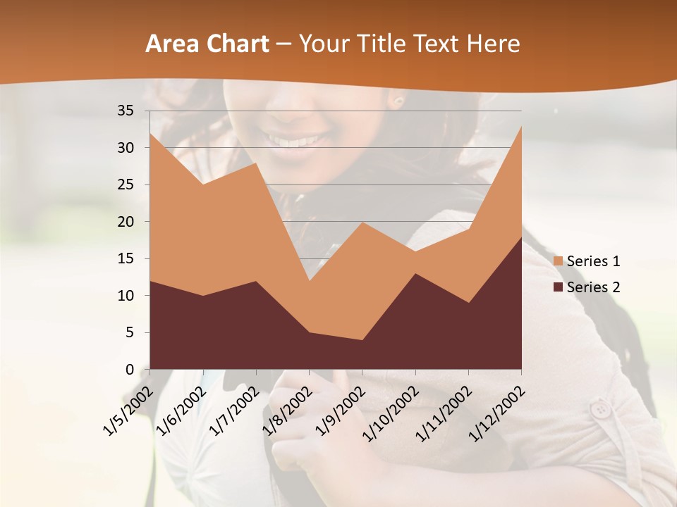 Student Smiles Lady PowerPoint Template