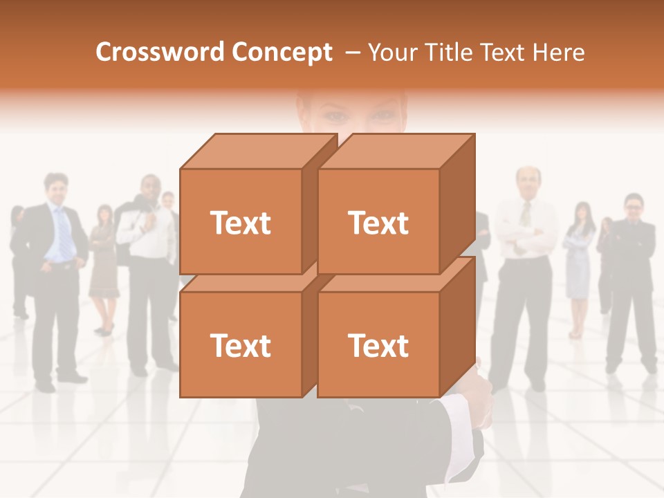 White Together Girl PowerPoint Template