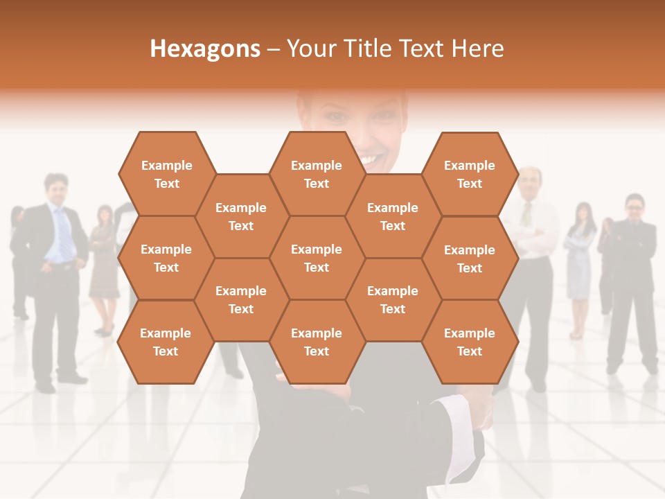 White Together Girl PowerPoint Template