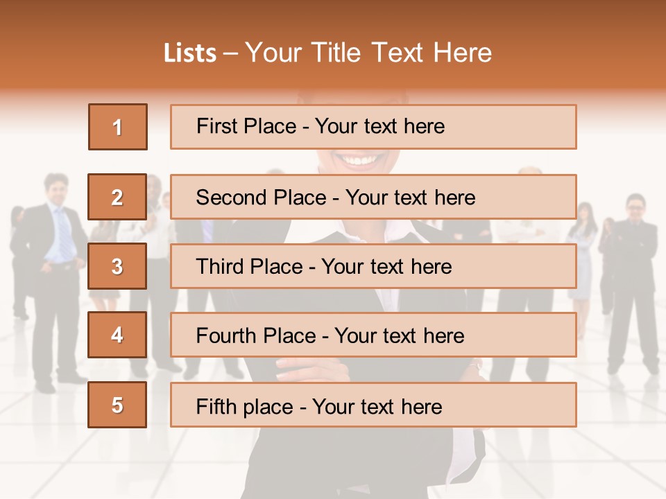 White Together Girl PowerPoint Template
