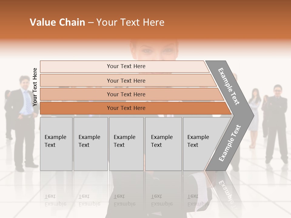 White Together Girl PowerPoint Template