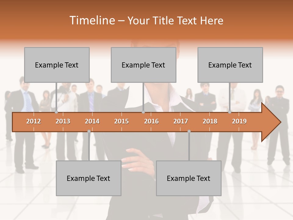 White Together Girl PowerPoint Template