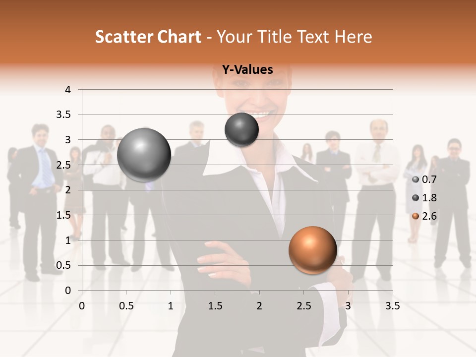 White Together Girl PowerPoint Template