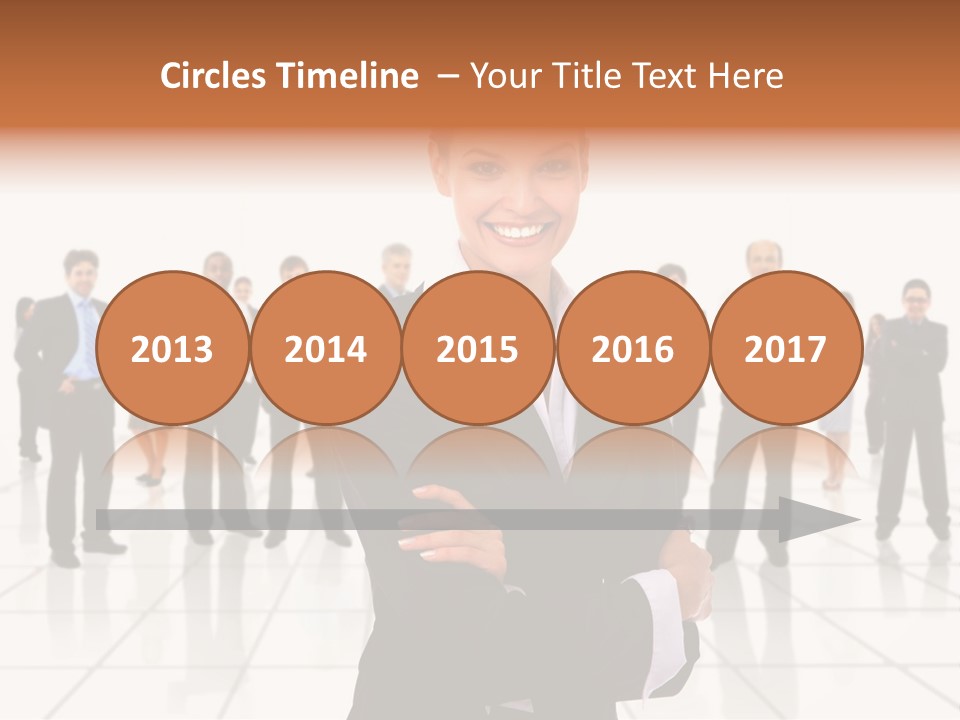 White Together Girl PowerPoint Template