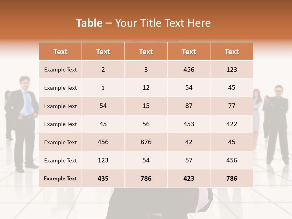 White Together Girl PowerPoint Template