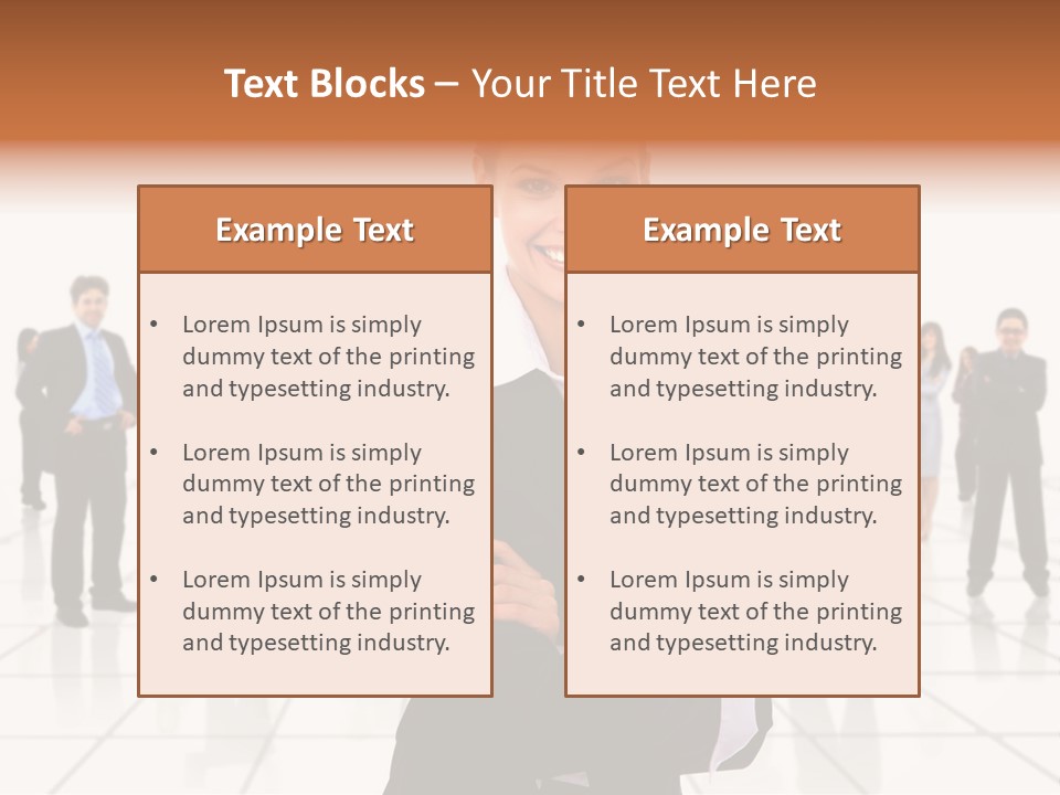 White Together Girl PowerPoint Template