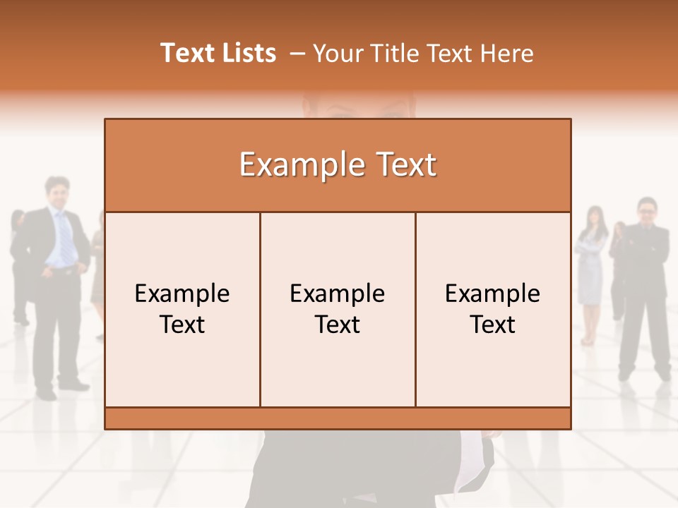 White Together Girl PowerPoint Template