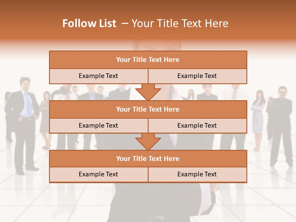 White Together Girl PowerPoint Template