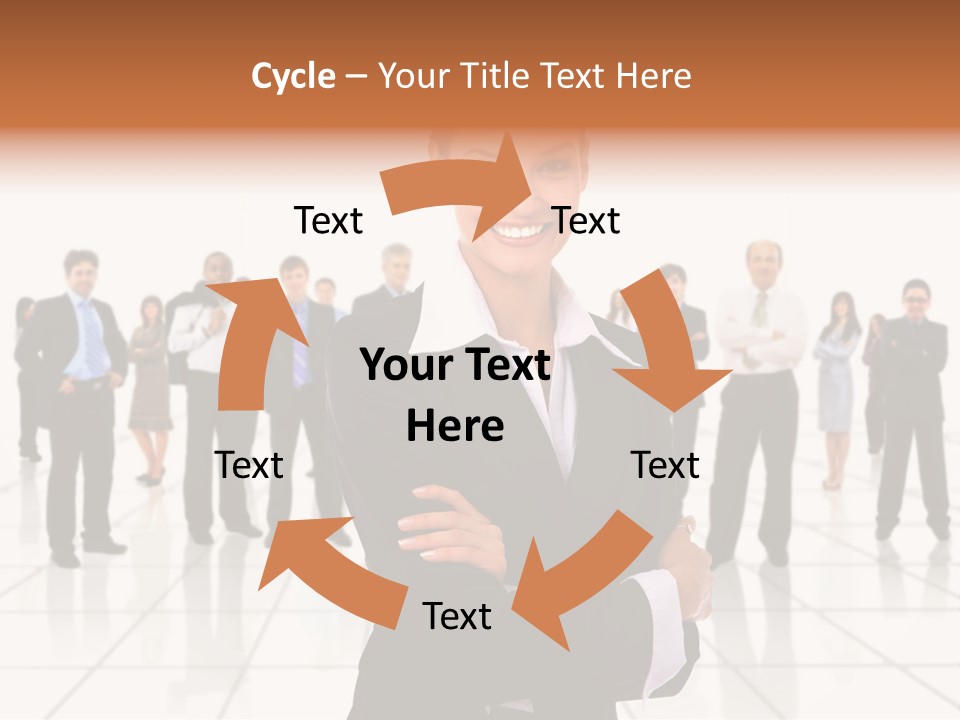 White Together Girl PowerPoint Template