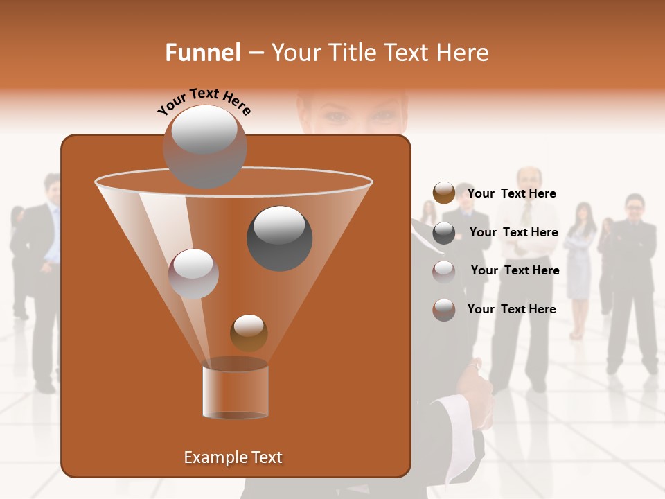 White Together Girl PowerPoint Template