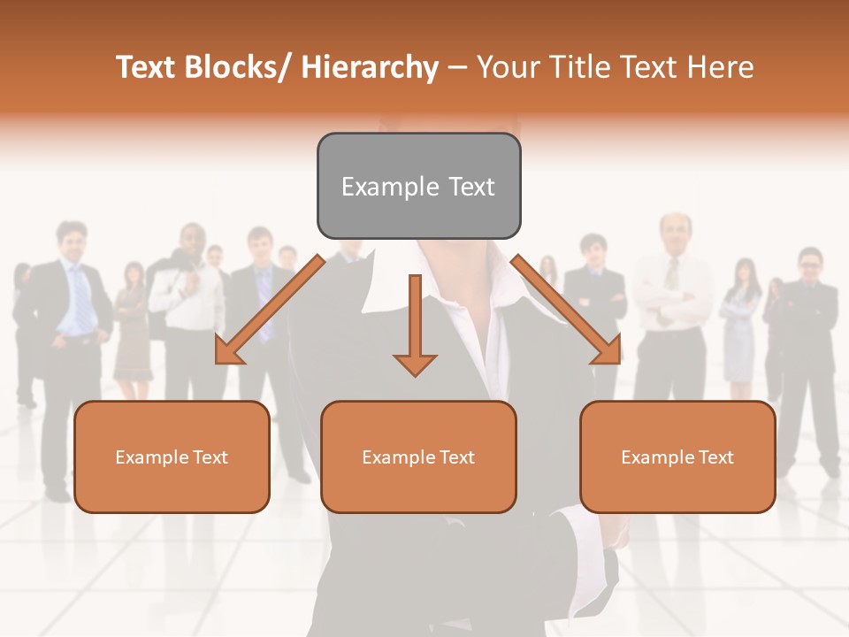 White Together Girl PowerPoint Template