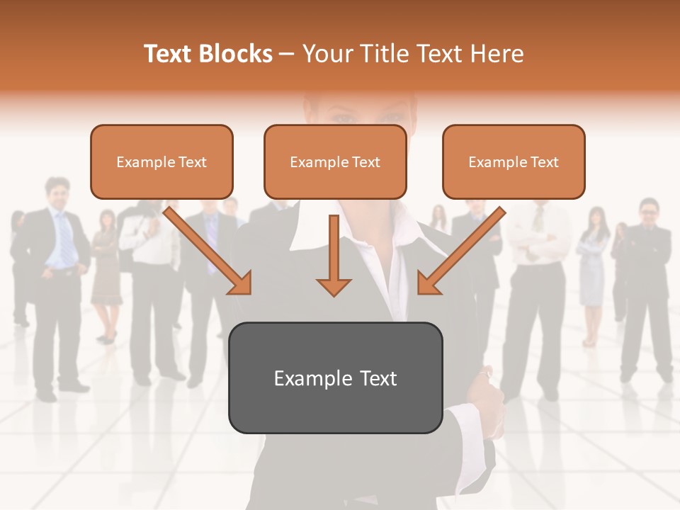 White Together Girl PowerPoint Template