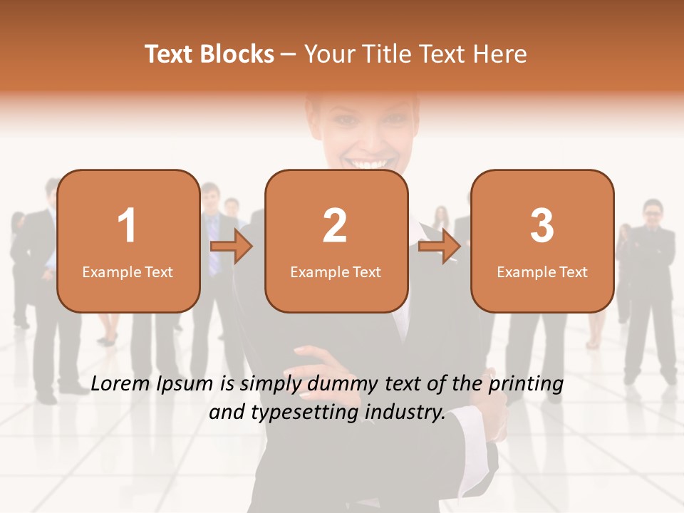 White Together Girl PowerPoint Template