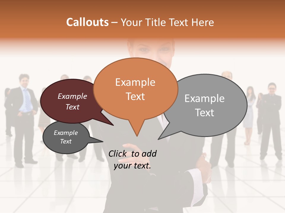 White Together Girl PowerPoint Template