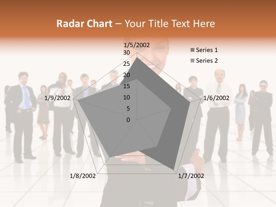 White Together Girl PowerPoint Template