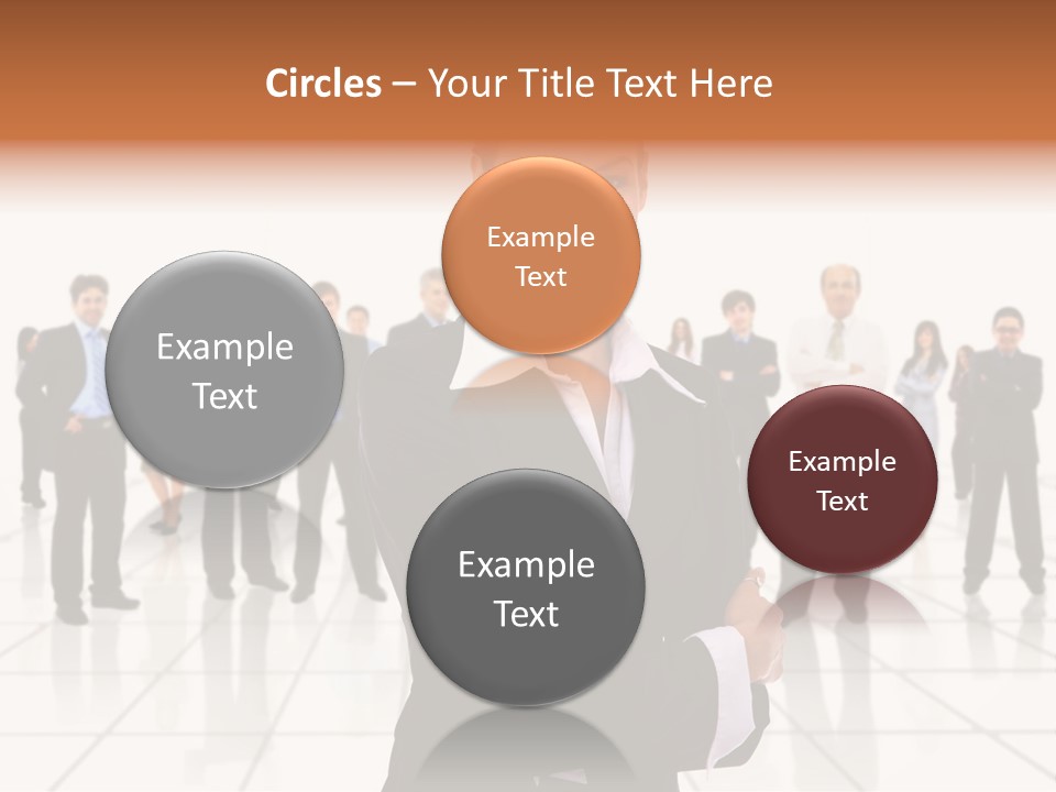 White Together Girl PowerPoint Template