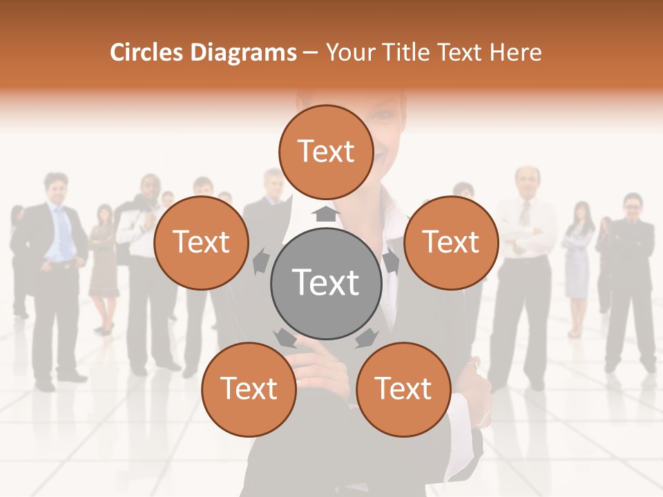 White Together Girl PowerPoint Template