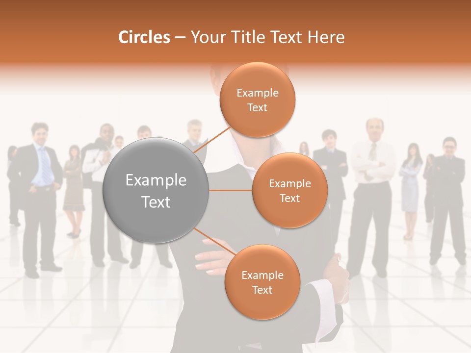 White Together Girl PowerPoint Template