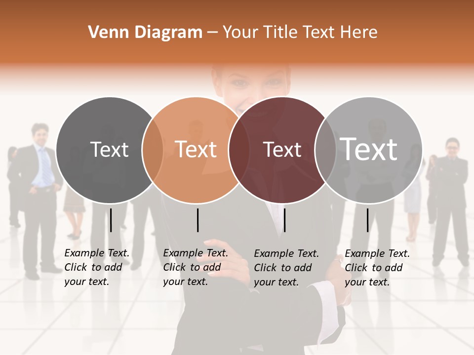 White Together Girl PowerPoint Template