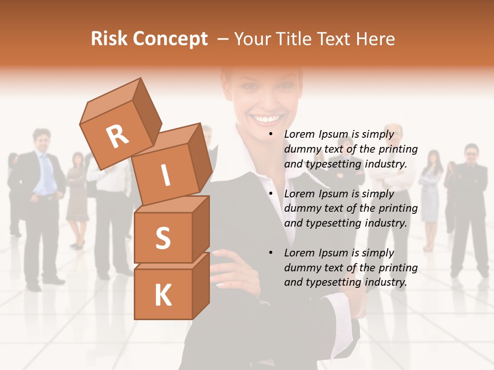 White Together Girl PowerPoint Template