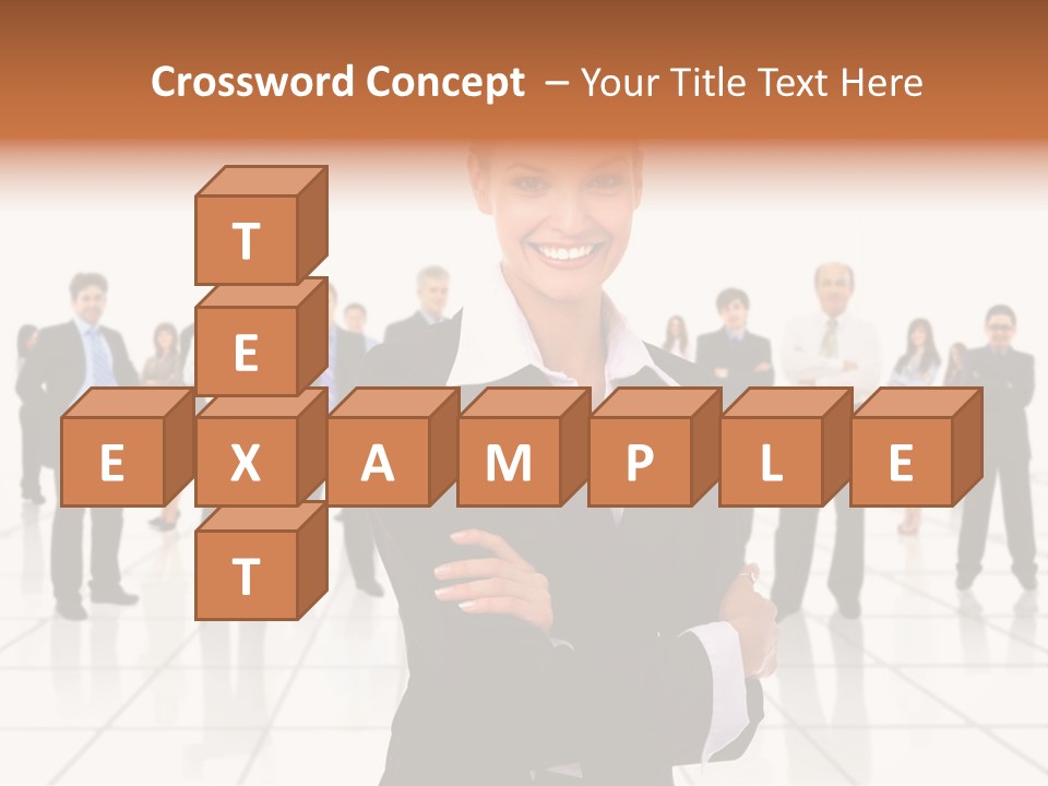 White Together Girl PowerPoint Template