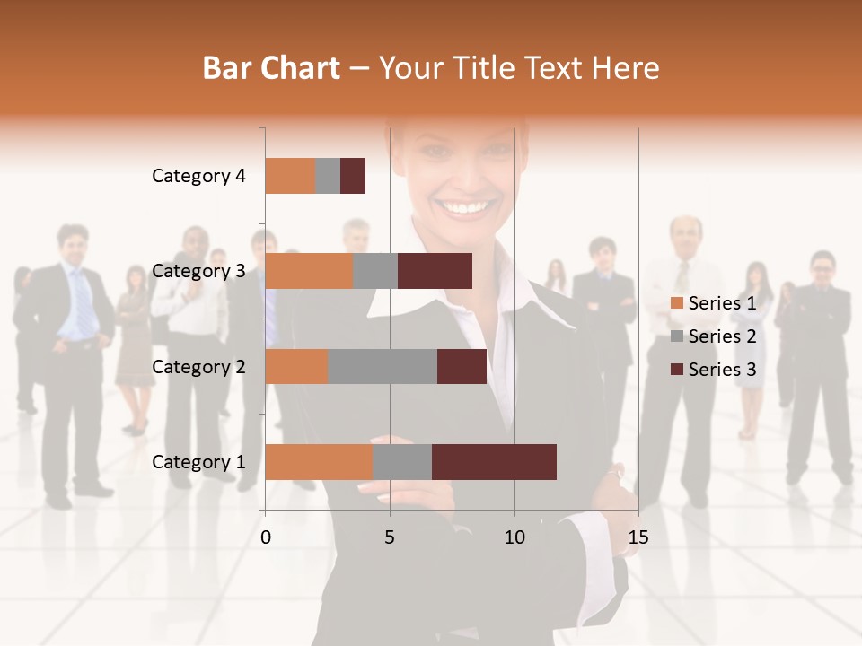 White Together Girl PowerPoint Template