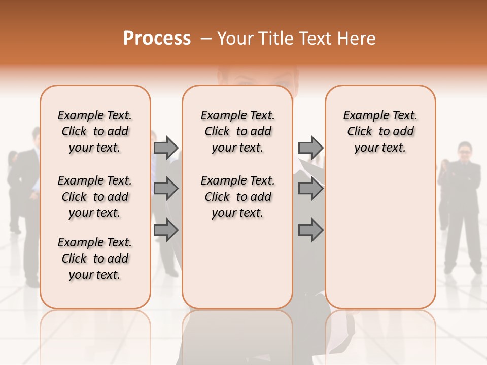 White Together Girl PowerPoint Template