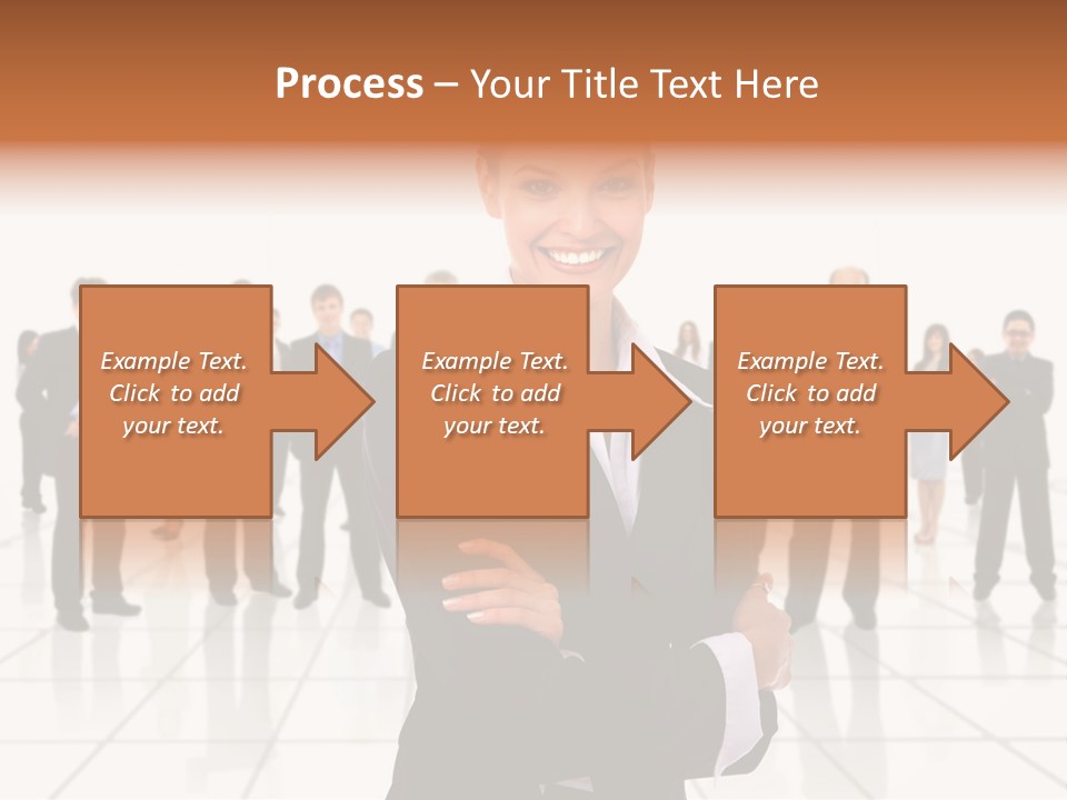 White Together Girl PowerPoint Template