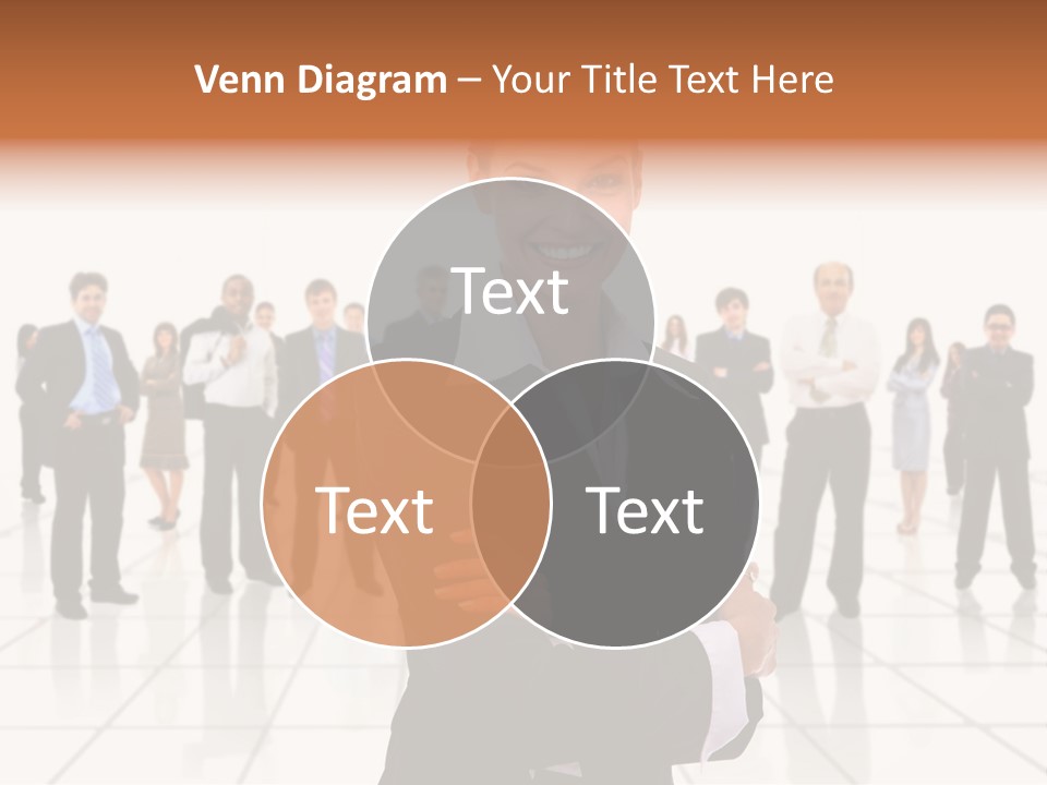 White Together Girl PowerPoint Template