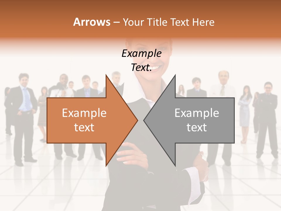 White Together Girl PowerPoint Template