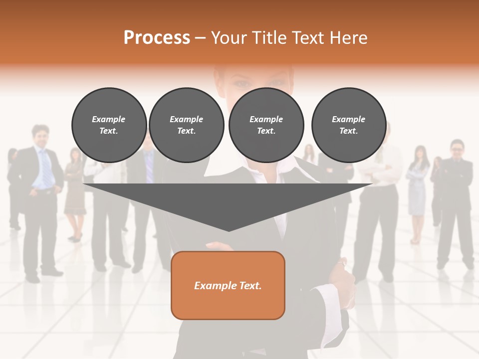 White Together Girl PowerPoint Template