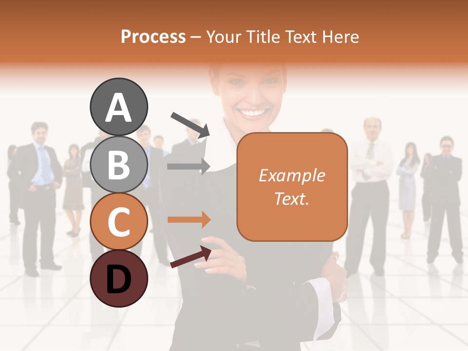 White Together Girl PowerPoint Template