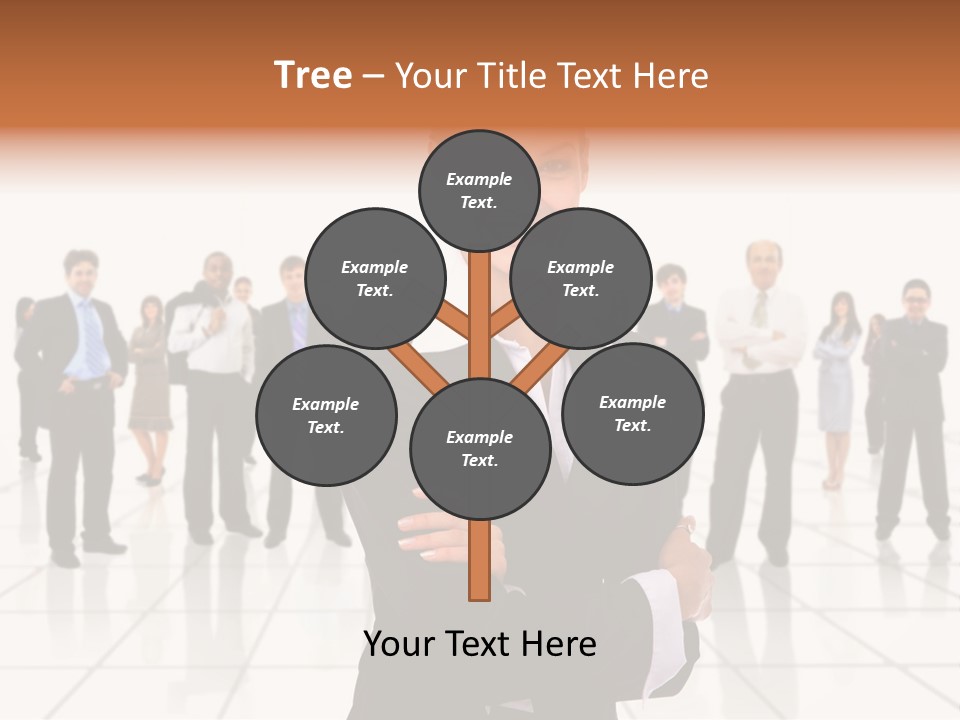 White Together Girl PowerPoint Template