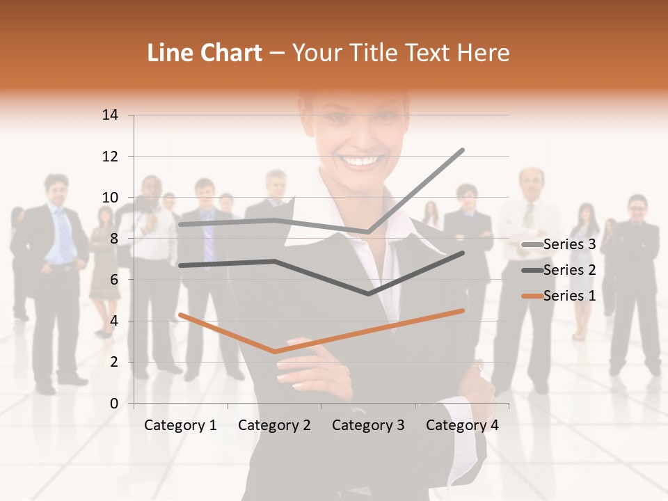 White Together Girl PowerPoint Template