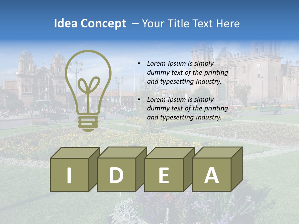 Arms Bricks Architecture PowerPoint Template