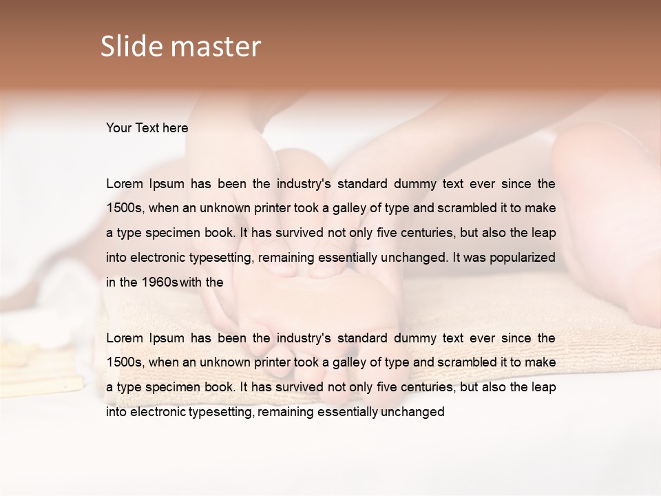 Joy White Resting PowerPoint Template