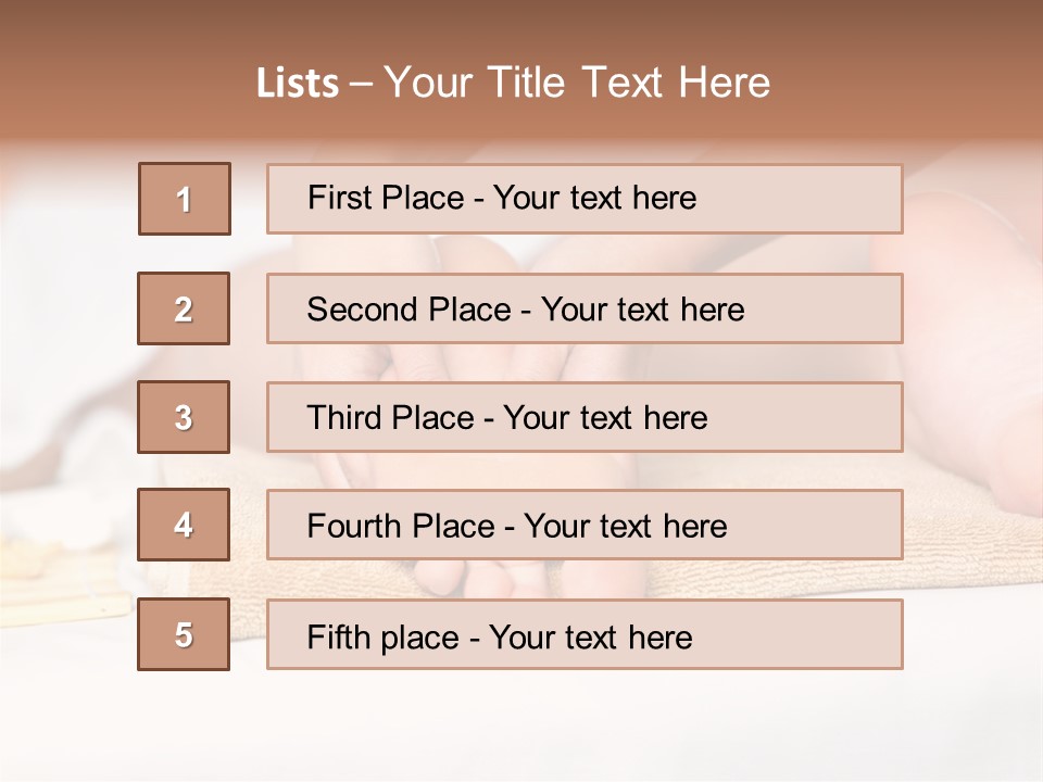Joy White Resting PowerPoint Template