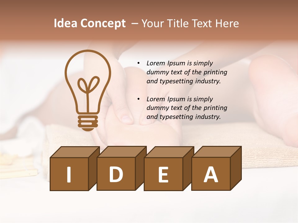 Joy White Resting PowerPoint Template